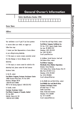 2001 Lincoln Navigator Scheduled Maintenance Guide
